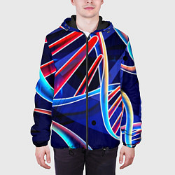 Куртка с капюшоном мужская ДНК, цвет: 3D-черный — фото 2