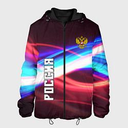 Куртка с капюшоном мужская RUSSIA SPORT, цвет: 3D-черный