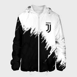 Куртка с капюшоном мужская JUVENTUS, цвет: 3D-белый