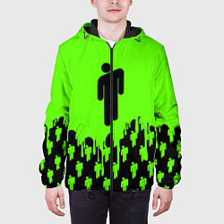 Куртка с капюшоном мужская BILLIE EILISH БИЛЛИ АЙЛИШ, цвет: 3D-черный — фото 2