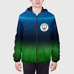 Куртка с капюшоном мужская MANCHESTER CITY, цвет: 3D-черный — фото 2
