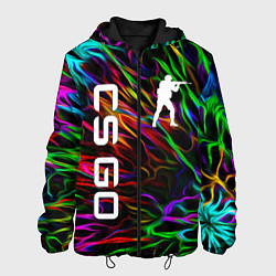 Куртка с капюшоном мужская CS GO КС ГО, цвет: 3D-черный
