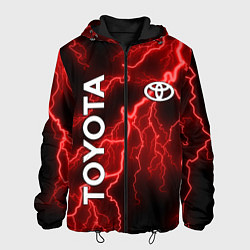 Куртка с капюшоном мужская TOYOTA, цвет: 3D-черный