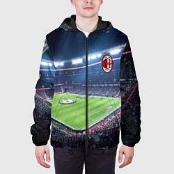 Куртка с капюшоном мужская FC MILAN, цвет: 3D-черный — фото 2