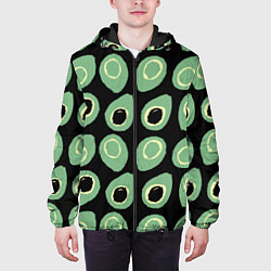 Куртка с капюшоном мужская Avocado, цвет: 3D-черный — фото 2