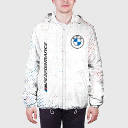 Куртка с капюшоном мужская BMW БМВ, цвет: 3D-белый — фото 2