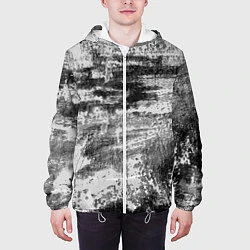 Куртка с капюшоном мужская Black only, цвет: 3D-белый — фото 2