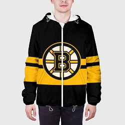 Куртка с капюшоном мужская BOSTON BRUINS NHL, цвет: 3D-белый — фото 2