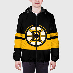 Куртка с капюшоном мужская BOSTON BRUINS NHL, цвет: 3D-черный — фото 2