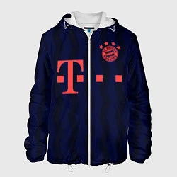 Куртка с капюшоном мужская FC Bayern Munchen, цвет: 3D-белый