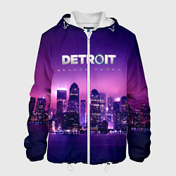 Куртка с капюшоном мужская Detroit Become Human S, цвет: 3D-белый