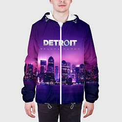 Куртка с капюшоном мужская Detroit Become Human S, цвет: 3D-белый — фото 2