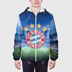 Куртка с капюшоном мужская Бавария Мюнхен, цвет: 3D-белый — фото 2