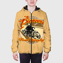 Куртка с капюшоном мужская Hoosier Motorcycling, цвет: 3D-черный — фото 2