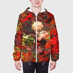 Куртка с капюшоном мужская Бакуго Кацуки, цвет: 3D-белый — фото 2