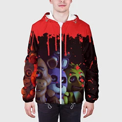 Куртка с капюшоном мужская Five Nights At Freddys, цвет: 3D-белый — фото 2