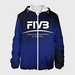 Куртка с капюшоном мужская FIVB Volleyball, цвет: 3D-белый