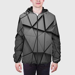 Куртка с капюшоном мужская ABSTRACTION STYLE, цвет: 3D-черный — фото 2