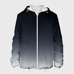 Куртка с капюшоном мужская Градиент, цвет: 3D-белый