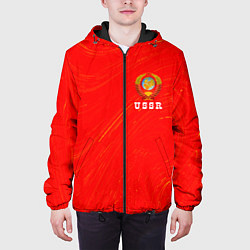 Куртка с капюшоном мужская USSR СССР, цвет: 3D-черный — фото 2