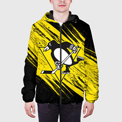 Куртка с капюшоном мужская Pittsburgh Penguins Sport, цвет: 3D-черный — фото 2