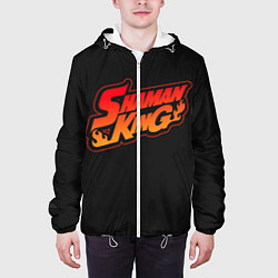 Куртка с капюшоном мужская Шаман Кинг, цвет: 3D-белый — фото 2
