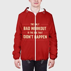 Куртка с капюшоном мужская Workout, цвет: 3D-белый — фото 2