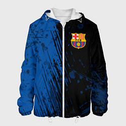 Куртка с капюшоном мужская FC Barcelona ФК Барселона, цвет: 3D-белый