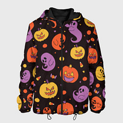 Куртка с капюшоном мужская Halloween, цвет: 3D-черный