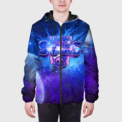 Куртка с капюшоном мужская BRAWL STARS, цвет: 3D-черный — фото 2
