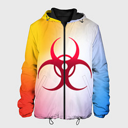 Куртка с капюшоном мужская Biohazard, цвет: 3D-черный