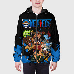 Куртка с капюшоном мужская One Piece, цвет: 3D-черный — фото 2