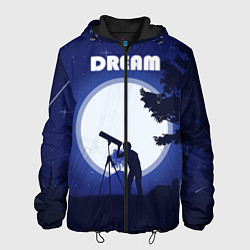 Куртка с капюшоном мужская DREAM, цвет: 3D-черный