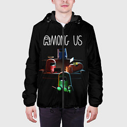 Куртка с капюшоном мужская AMONG US, цвет: 3D-черный — фото 2