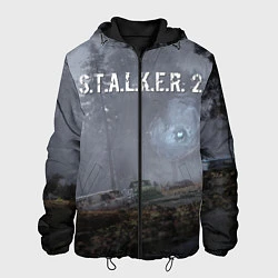 Куртка с капюшоном мужская Аномилия Сталкер 2, цвет: 3D-черный