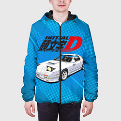 Куртка с капюшоном мужская INITIAL D, цвет: 3D-черный — фото 2