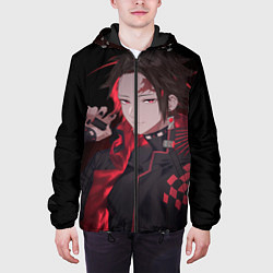 Куртка с капюшоном мужская КЛИНОК ТАНДЖИРО, цвет: 3D-черный — фото 2
