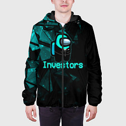 Куртка с капюшоном мужская Among Us Investors, цвет: 3D-черный — фото 2