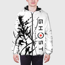 Куртка с капюшоном мужская Ghost of Tsushima, цвет: 3D-черный — фото 2