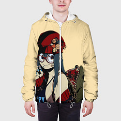 Куртка с капюшоном мужская Фроппи Моя геройская академия, цвет: 3D-белый — фото 2
