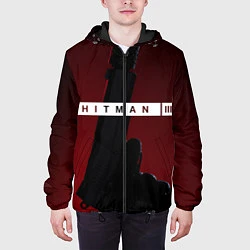 Куртка с капюшоном мужская Hitman III, цвет: 3D-черный — фото 2