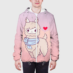 Куртка с капюшоном мужская Альпака, цвет: 3D-белый — фото 2