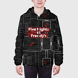Куртка с капюшоном мужская Five Nights At Freddy, цвет: 3D-черный — фото 2