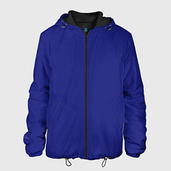 Куртка с капюшоном мужская Синий, цвет: 3D-черный