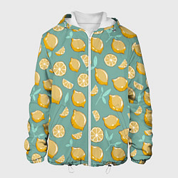 Куртка с капюшоном мужская Lemon, цвет: 3D-белый