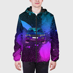 Куртка с капюшоном мужская LAND ROVER NEON, цвет: 3D-черный — фото 2