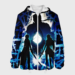 Куртка с капюшоном мужская Sword Art Online Кирито Асуна, цвет: 3D-белый