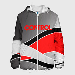 Куртка с капюшоном мужская CONTROL S, цвет: 3D-белый