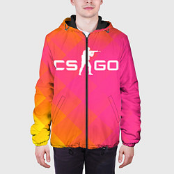 Куртка с капюшоном мужская CS GO Disco Tech ver 1, цвет: 3D-черный — фото 2