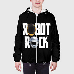 Куртка с капюшоном мужская Robot Rock, цвет: 3D-белый — фото 2